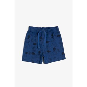 Koton Blue Patterned Baby Boy Shorts & Bermuda