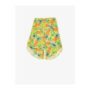 Koton Yellow Patterned Girl's Trousers
