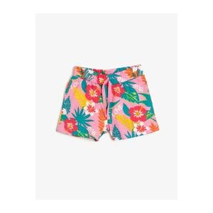 Koton Kids Pink Patterned Shorts