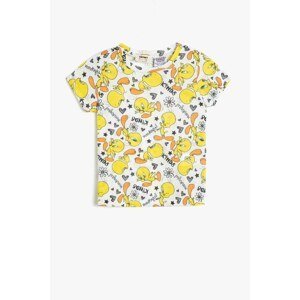 Koton Girl Child Yellow Looney Tunes Licensed Printed T-Shirt