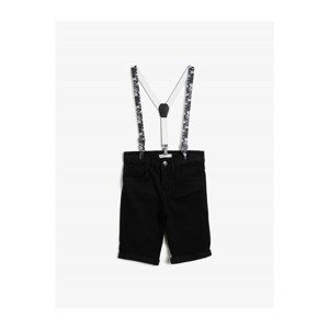 Koton Shorts - Black - Normal Waist