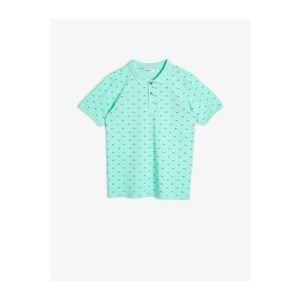 Koton Boy Blue Printed Cotton T-shirt