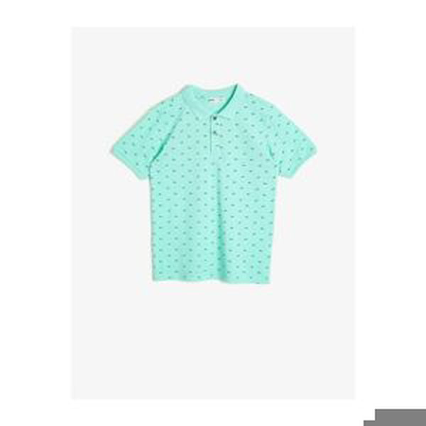 Koton Boy Blue Printed Cotton T-shirt