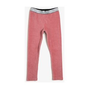 Koton Pink Kids Glitter Detailed Leggings