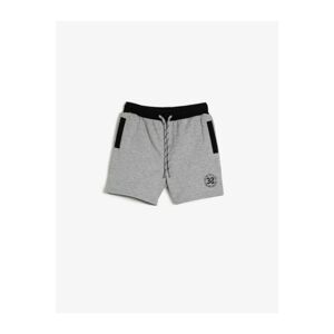 Koton Baby Boy Gray Printed Shorts