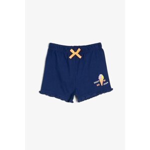 Koton Navy Blue Baby Girl Shorts & Bermuda