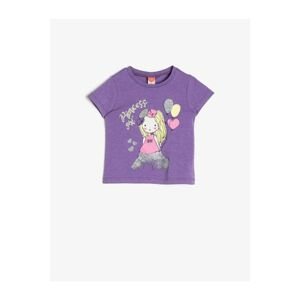 Koton Kids Purple Printed T-shirt