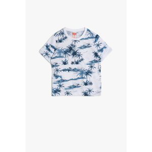 Koton Boy Blue Patterned T-Shirt