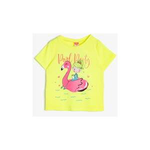 Koton Yellow Printed T-Shirt