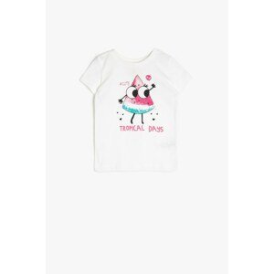 Koton Ecru Baby Girl T-Shirt