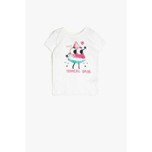 Koton Ecru Baby Girl T-Shirt