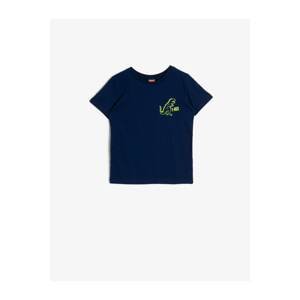 Koton Baby Boy Navy Blue Printed T-Shirt