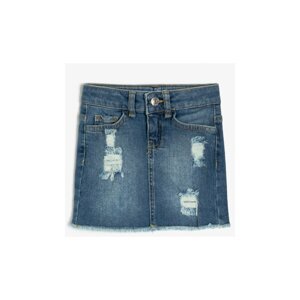 Koton Blue Child Pocket Detailed Jean Skirt