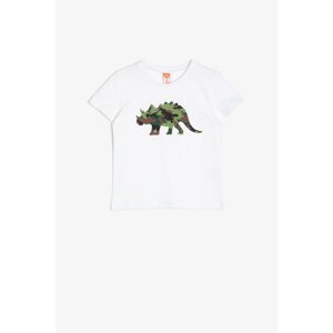 Koton White Printed Kids T-shirt