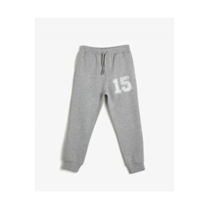 Koton Boy's Gray Printed Sweatpants