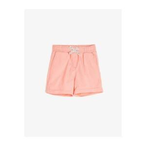 Koton Pink Girl Bow Detailed Shorts