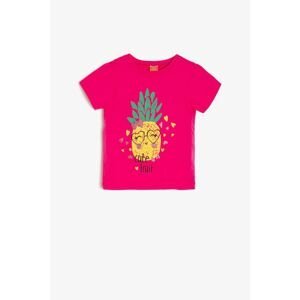Koton Pink Baby Girl Patterned T-Shirt