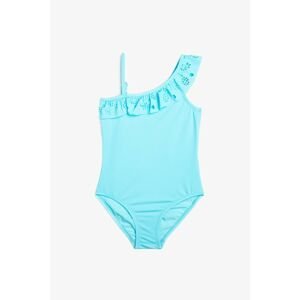Koton Blue Girl's Ruffle Detailed Swimsuit