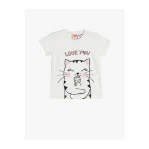 Koton Cat Printed Baby Girl T-Shirt