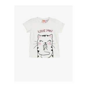 Koton Cat Printed Baby Girl T-Shirt