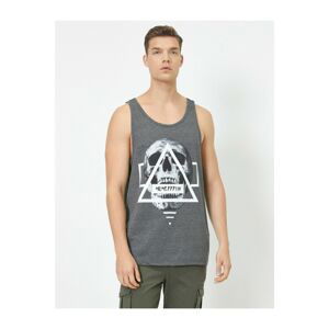 Koton Hollow Collar Printed Singlet