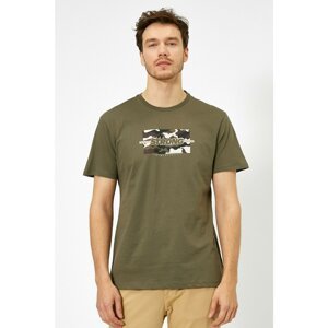 Koton Men's Green Printed T-shirt