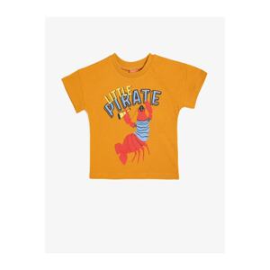 Koton Baby Boy Yellow Written Printed T-Shirt