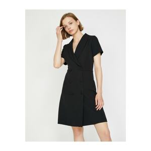 Koton Button Detailed Dress