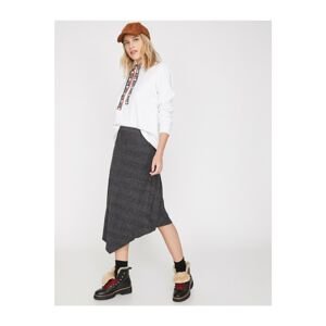 Koton Women's Gray Patterned Skirt