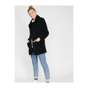 Koton Women's Pocket Detailed Coat