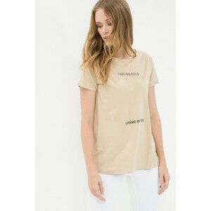 Koton Women's Beige T-Shirt