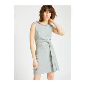 Koton Linen Tie Waist Dress