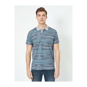 Koton Polo Neck Short Sleeve Striped T-Shirt