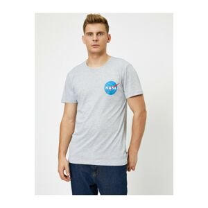 Koton Men's Nasa Licensed Printed Short Sleeve Crew Neck T-Shirt