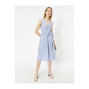 Koton Ribbon Detail Sleeveless Midi Dress