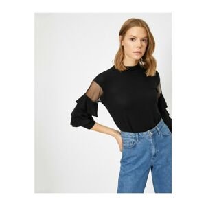 Koton Tulle And Ruffle Detail Blouse