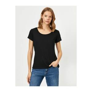 Koton T-Shirt - Black - Fitted