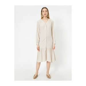 Koton Button Detail Dress