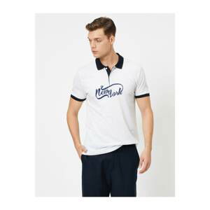 Koton Polo T-shirt - White - Regular fit