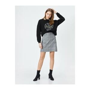 Koton Plaid Mini Skirt