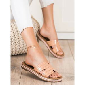 SHELOVET CASUAL BEIGE FLIP-FLOPS