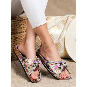 BONA FLIP-FLOPS WITH FLORAL PATTERN