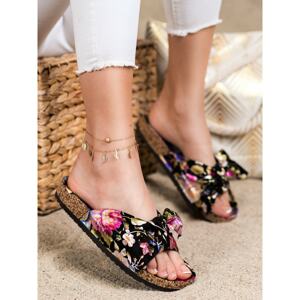 BONA FLIP-FLOPS WITH FLORAL PATTERN