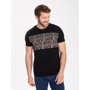 Volcano Man's Regular Silhouette T-Shirt T-Mofi M02158-S21 Navy Blue