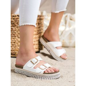 SHELOVET FLIP-FLOPS WITH DECORATIVE PLATFORM