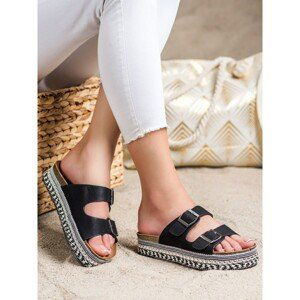 SHELOVET FLIP-FLOPS WITH DECORATIVE PLATFORM