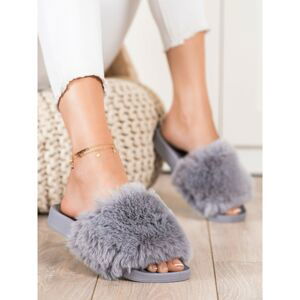 BONA CASUAL FLIP-FLOPS WITH FUR