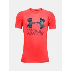 Under Armour Tričko TECH HYBRID PRT FILL SS-RED