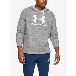 Under Armour Mikina Sportstyle Terry Logo Hoodie-Wht