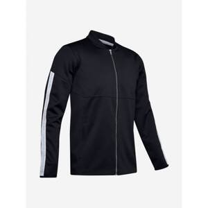 Under Armour Sweatshirt Athlete Recovery Knit Warm Up Top-Blk - Men's